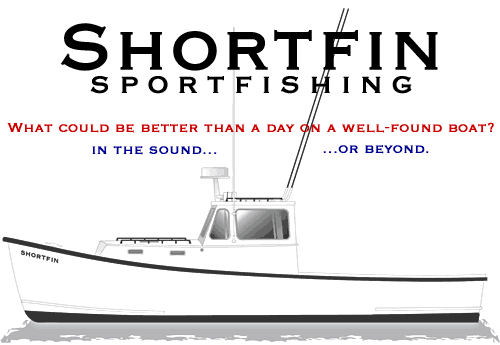 Shortfin Sportfishing. What could be better than a day on a well-found boat? In the Sound or beyond.